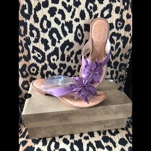New in box Born Chacha Sandles purple size 7